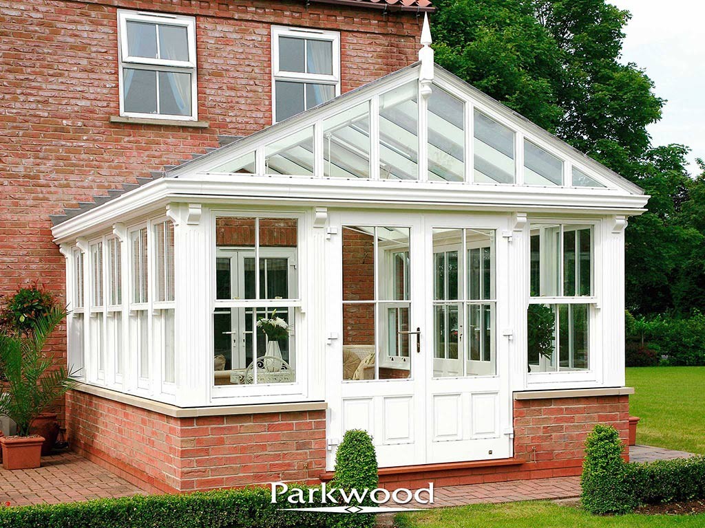 Painted timber conservatory by Parkwood